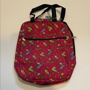Marlo Sport Crimson Tote Backpack Golf Bag and Clubs Design